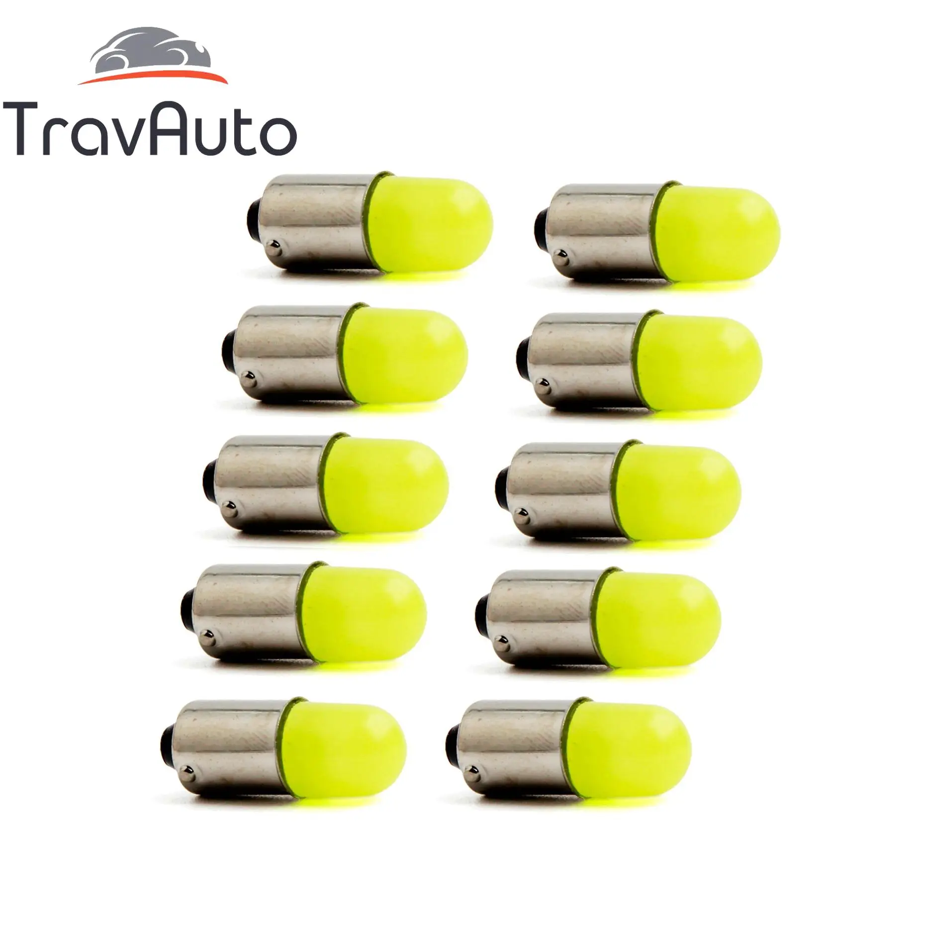 

10Pcs Car BA9S LED T4W H6W T11 363 Round 3D COB Led Bulb for Interior License Plate Light Marker Reading Door Lamp DC 12V White