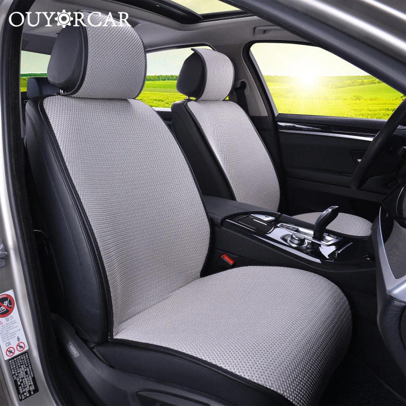 Автокресло охватывает летом Универсальный Fit Linen сетка протекторы сиденья авто