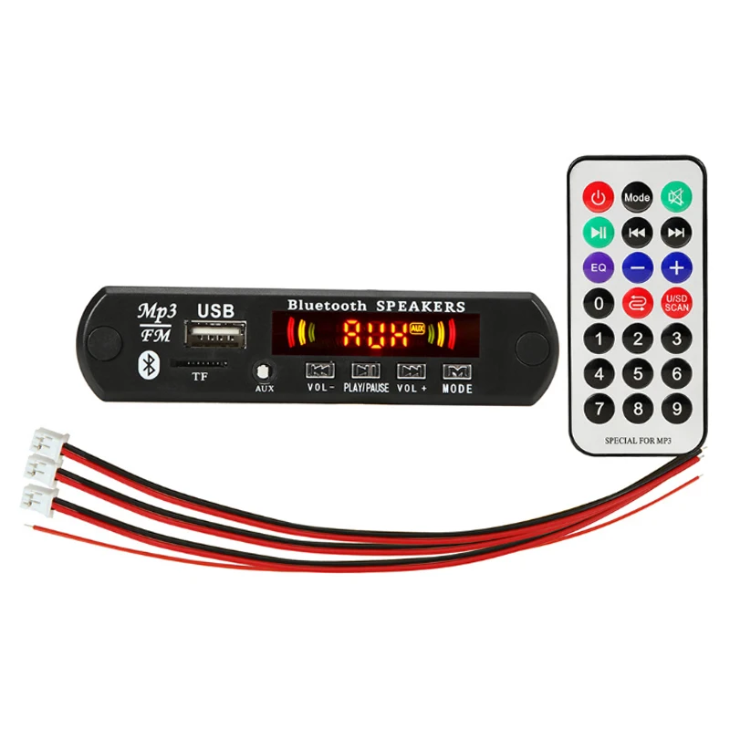 2*25 Вт Цифровой аудио декодер плата Bluetooth FM MP3-плеер Класс D стерео динамик сделай