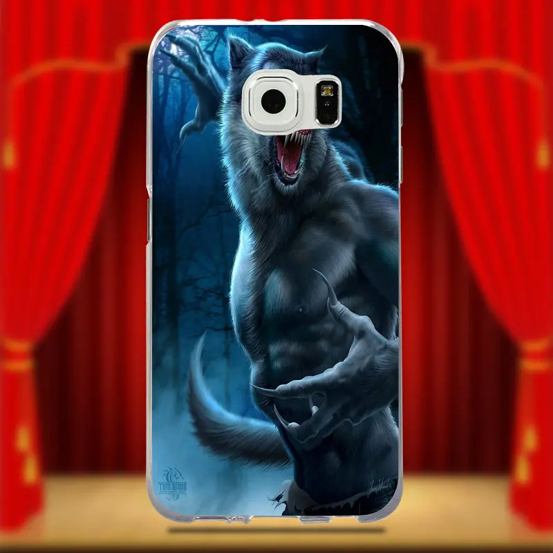 Мягкие силиконовые чехлы для мобильных телефонов из ТПУ волчий ревет в ночь samsung