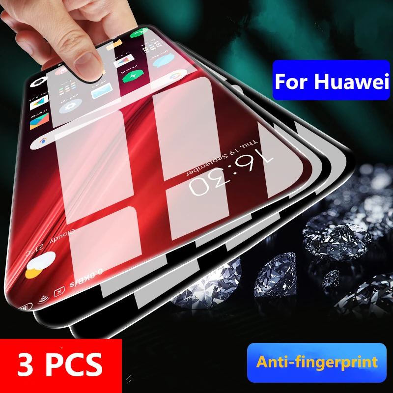 3 шт. 9H закаленное стекло для Huawei Honor 10 9 Lite 8x 20i 10i Защитное экрана 9X V10 8A 7A 7C Pro