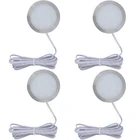 10-1 шт. светодиодные светильники для шкафов, Потолочная точечная лампа, шайба, лампа для кухни, настенный дисплей, чехол для гардероба, коридора, украшение для шкафа