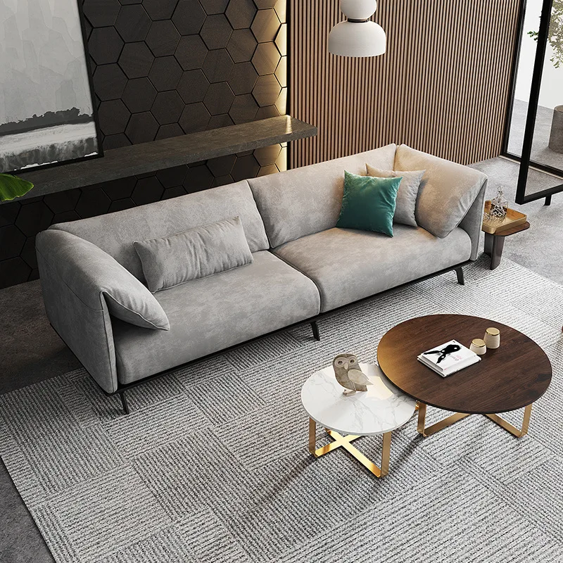 Sofa living room 3seater combination small apartment net red sofa ins Nordic technology cloth | Мебель