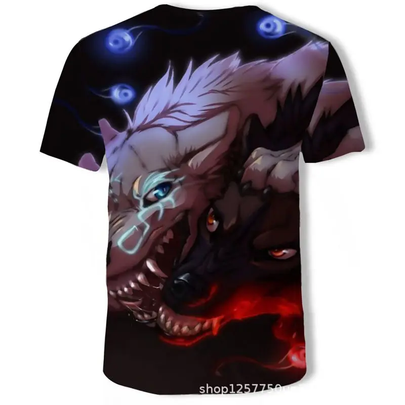 2019 Новинка летние Роскошные 3D головные уборы с круглым вырезом|Мужские футболки|