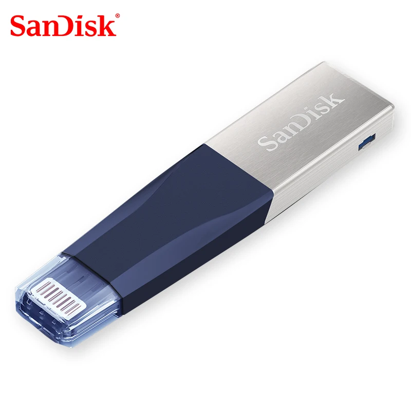 USB 3.0 OTG флеш накопитель iXPAND Sandisk 32 Гб 64 с разъемом Lightning на металлический 3 0 U диск