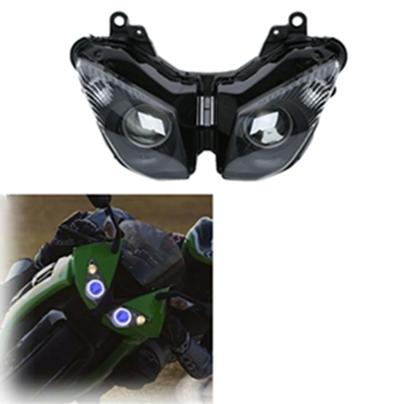 Передняя фара мотоцикла для KAWASAKI NINJA Ninja ZX6R ZX 6R 2009 2012 ZX10R 10R 2008 2010|headlights for motorcycle|for