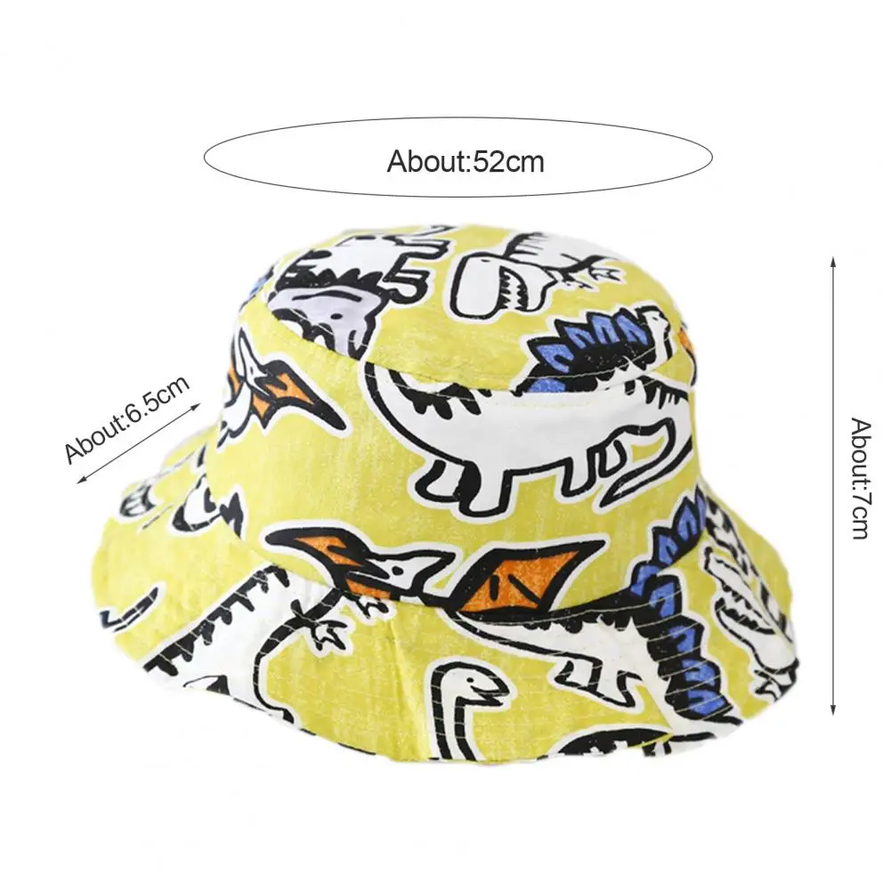 

Cartoon Baby Hat Dinosaur Fruit Printed Spring Summer Kids Girl Boy Bucket Cap Outdoor Children Toddler Fisherman Beach Sun Hat