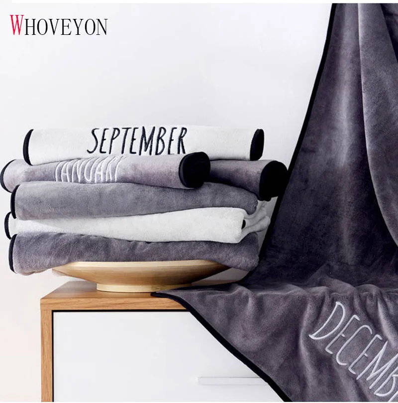 Полотенце с вышивкой мягкое светильник жное банное полотенце из микрофибры