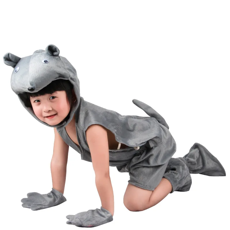 

Kid Cosplay Performannce Costumes Short Sleeve Animals Theme Mouse Disfraz Jumpsuit Children Birthday Party Role Play