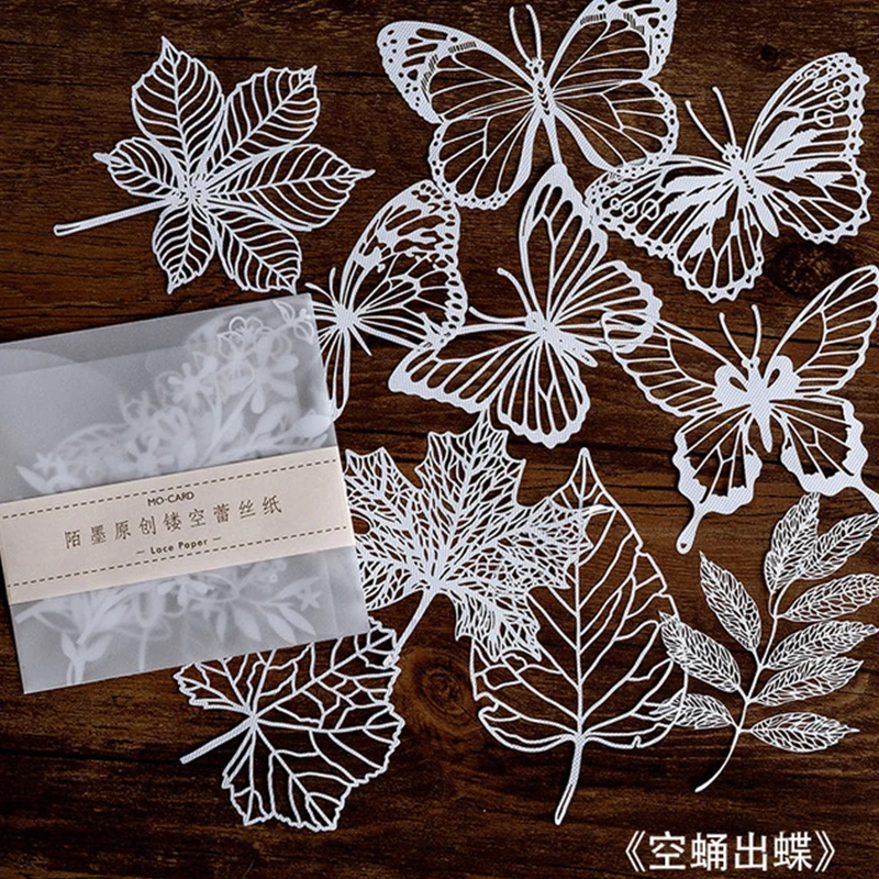 Листовые растения кружевной материал бумага нежелательный Журнал Планировщик