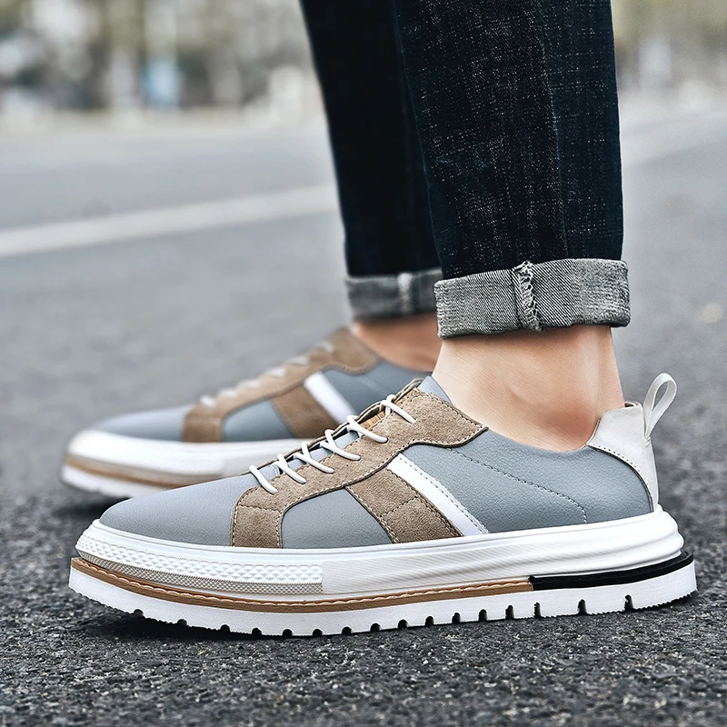 Туфли мужские из натуральной кожи дышащие удобные повседневные оксфорды на