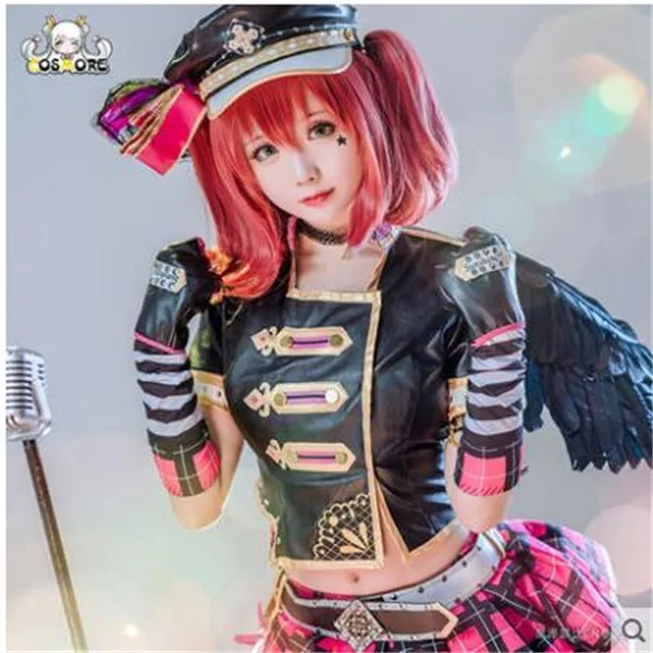 

LoveLive!Sunshine!Aqours!Ruby Kanan Dia Hanamaru Yoshiko Punk Rock Set All Members Uniforms Cosplay Halloween Christmas Costume
