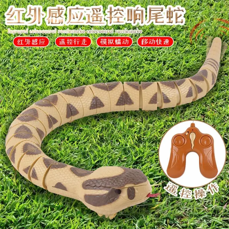 

Newly Remote Control Snake Rc Snake Egg Rattlesnake Animal Toy Trick Terrifying Mischief Kids Toys Simulated Funny Novelty Gift