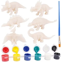 crafts and arts set painting kit dinosaurs toys art and craft supplies drawing toys freeship new diy paint dinosaurs animals f5