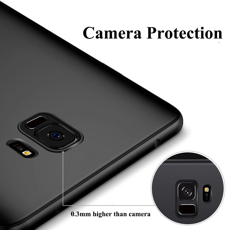 Чехол для телефона Ultra Thin Soft толщиной 0,3 мм для Samsung Galaxy S10 S9 S8 Plus TPU с матовой задней крышкой Note 9 8 5G S7 Edge.