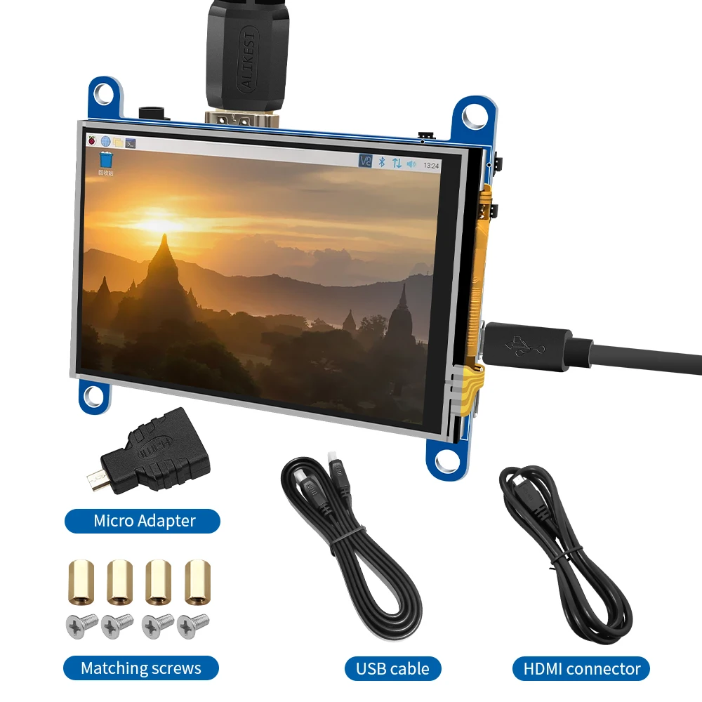 ЖК-Дисплей HDMI AIDA64 480x320 для Raspberry Pi 3 Pi4 ПК МОНИТОР 3D принтер orange pi 5 дюймов сенсорный