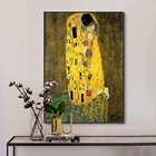 Классический художник Густав Климт поцелуй абстрактная настенная Картина на холсте постер и печать декоративная картина для гостиной домашний декор