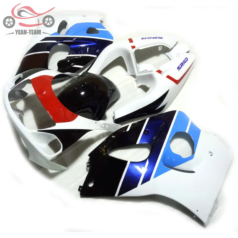 

Motorcycle fairings set for Suzuki 1996 1997 1998 2000 GSXR750 SRAD GSXR 600 750 96-00 white blue ABS Chinese body fairing set