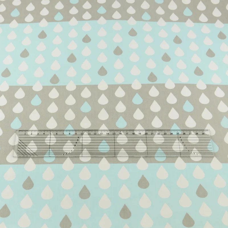 Капля воды Хлопок Ткань Лоскутное швейная ткань Ремесленная Teramila Tecido стеганое