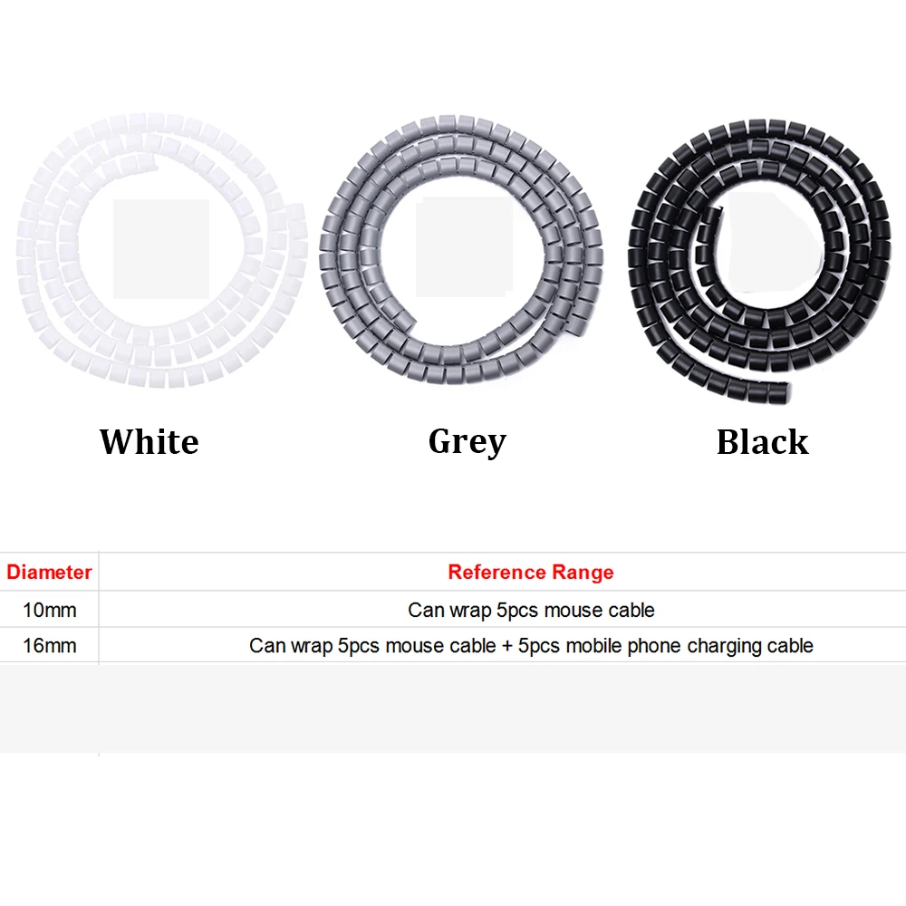 1 шт. гибкий спиральный органайзер для кабеля 5 защита труб управление намоткой