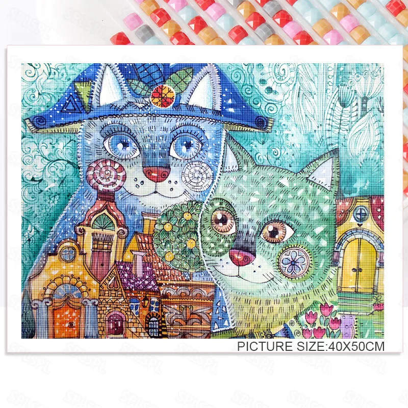 

Diy Diamond Painting Animals Color Watercolor Painting Impressionist Modern Living Room Decoration Painting Hanging Painting