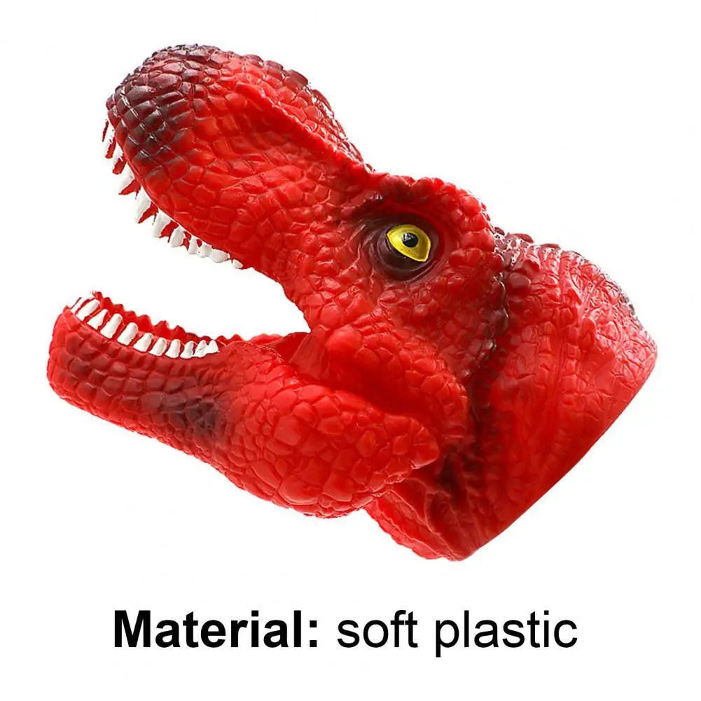 

Dinosaur Hand Toys Handmade Party Gifts Soft Plastic Realistic Animal Dino Glove Puppets for Story Telling