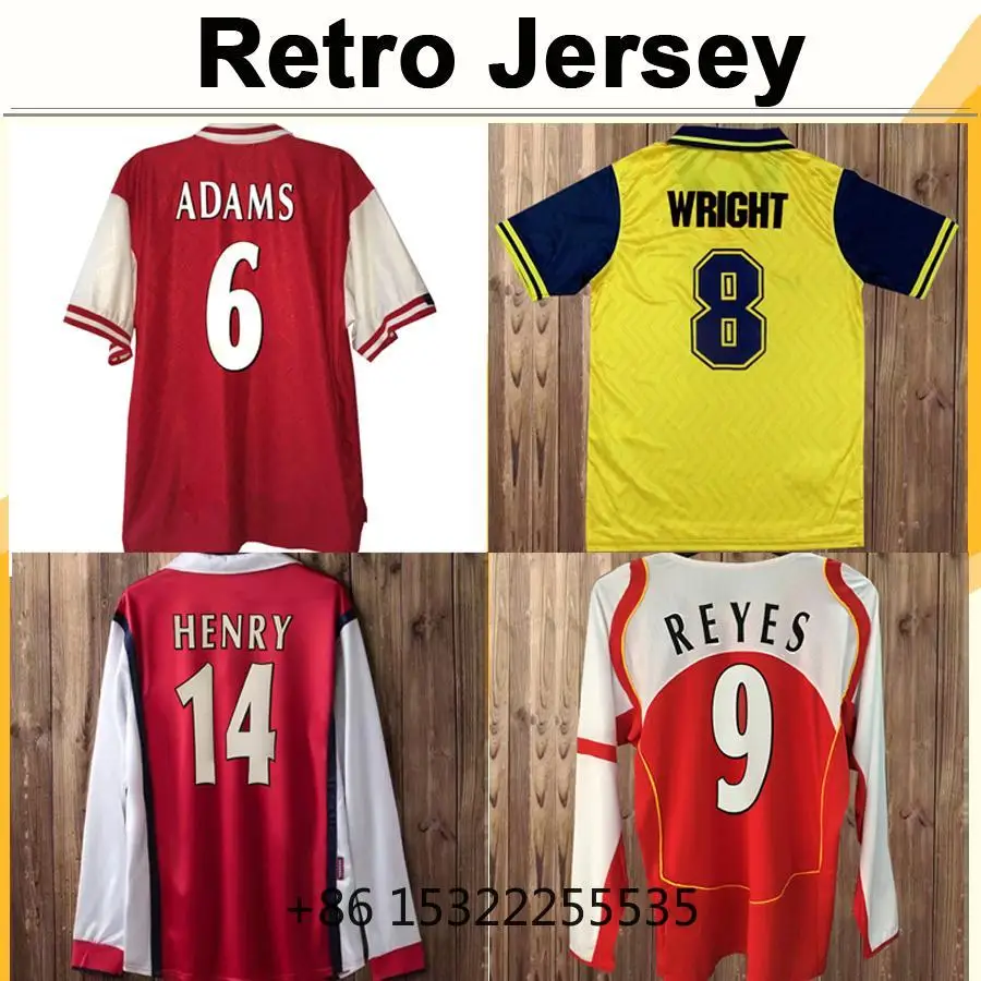 

98 99 HENRY BERGKAMP V. PERSIE Mens Long Sleeve RETRO Soccer Jerseys VIEIRA MERSON ADAMS Football Shirt Short Sleeve