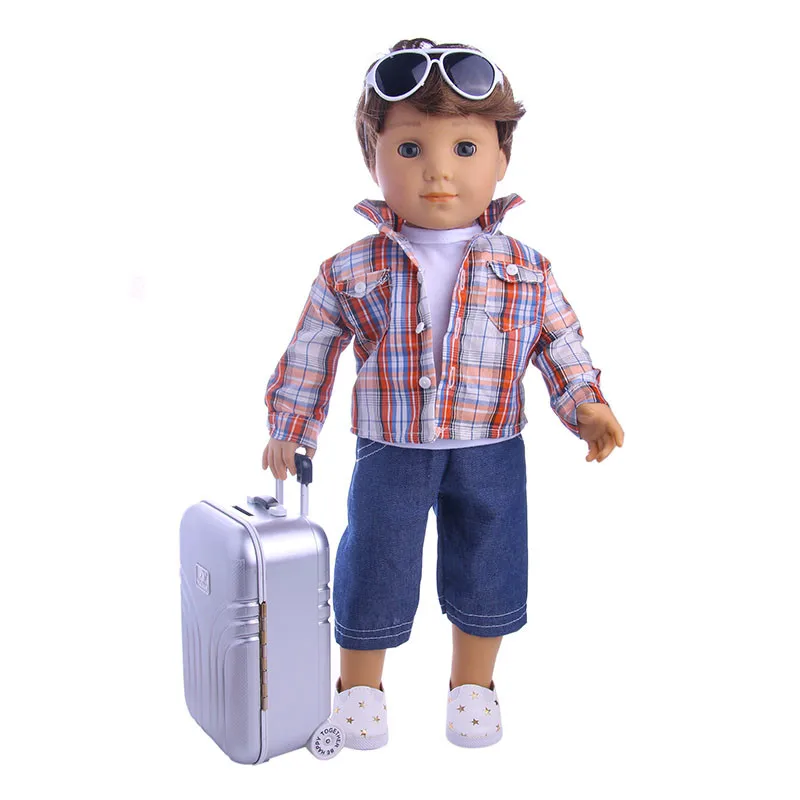 2 цвета на выбор чемодан/копилка для 18-дюймовой американские кукольные