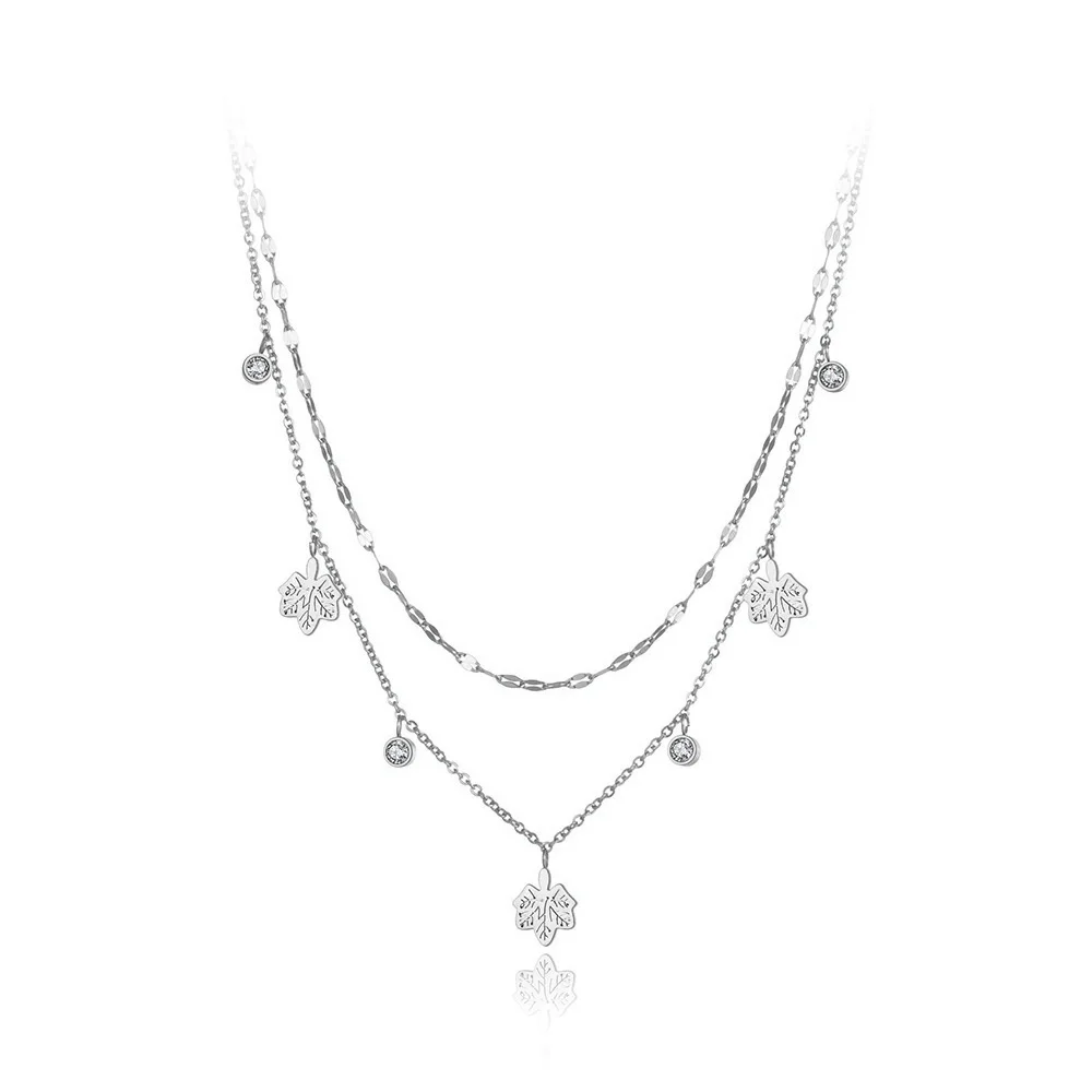 Женское Двухслойное колье ZooMango чокер из нержавеющей стали в богемном стиле с