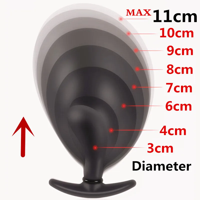 Надувная очень большая Анальная пробка мужской массажер простаты большой