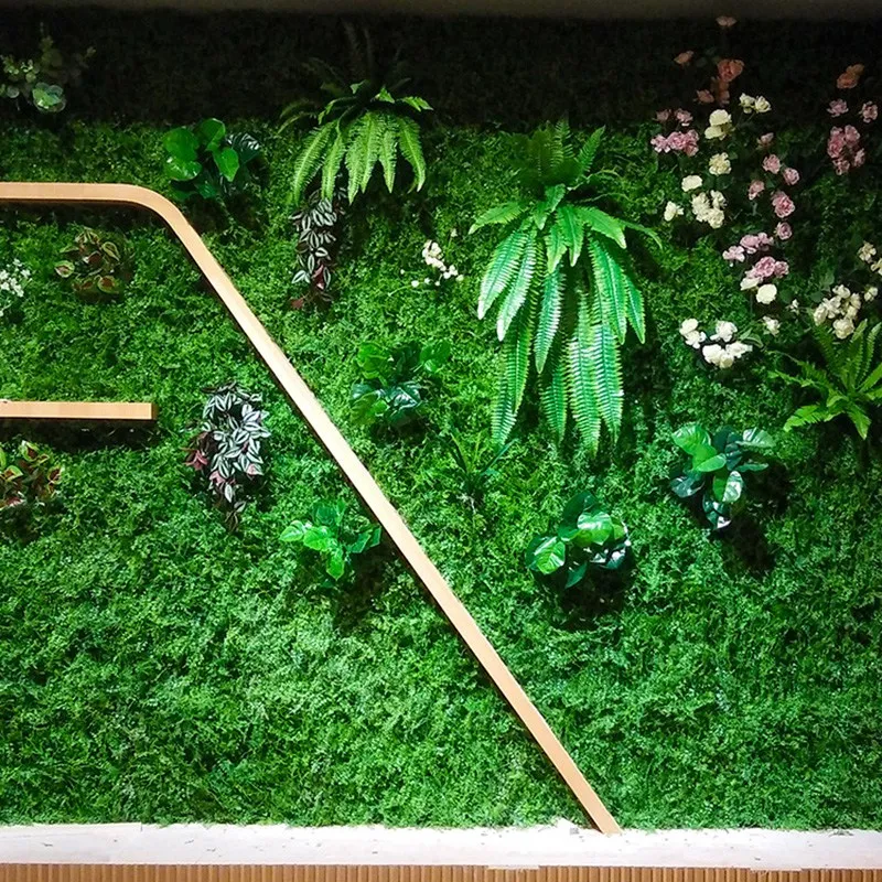 Висячие растения искусственная зелень папоротники зеленая стена растение