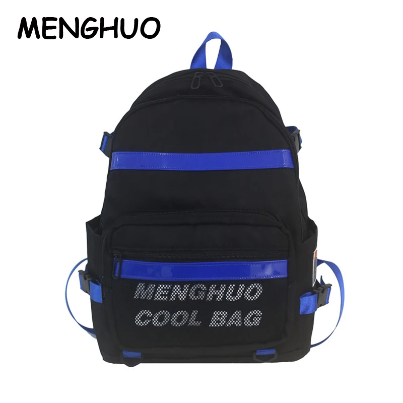 Menghuo Новый светоотражающий полосатый Женский рюкзак маленькая свежая