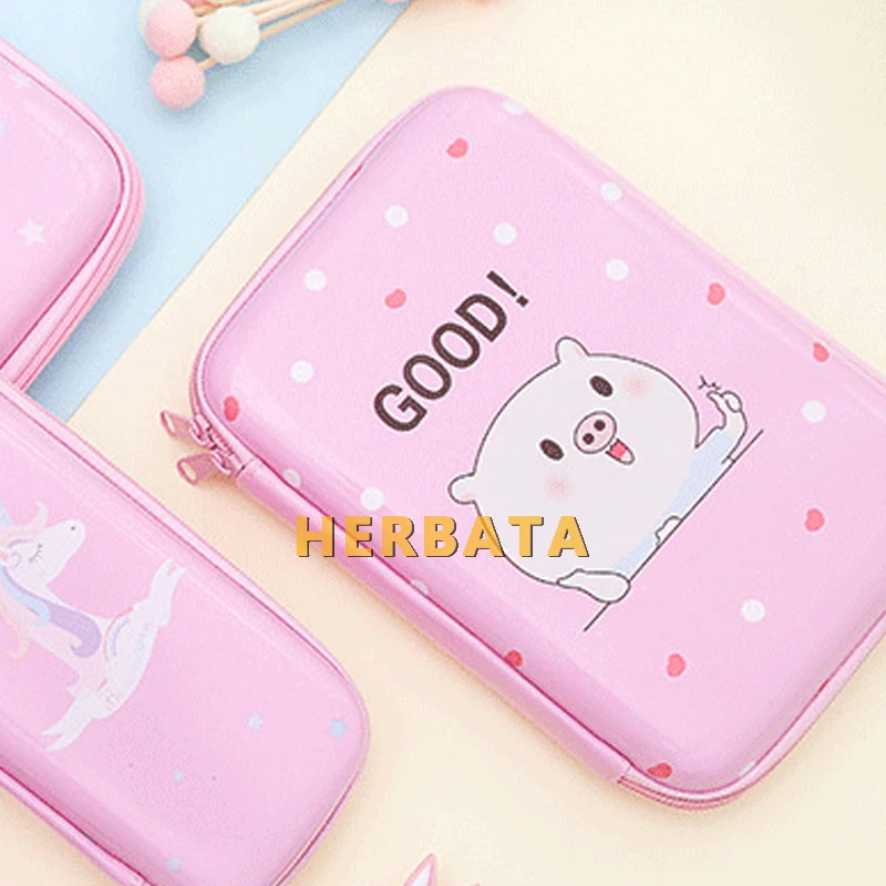 Простой чехол для карандашей большой вместимости маленький свежий Женский