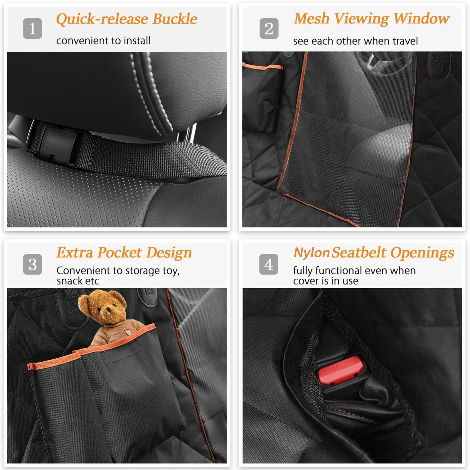 Offerte Coprisedile Per Auto Per Cani 100% Impermeabile Pet Dog Travel Mat Mesh Dog Carrier Car Amaca Cuscino Protector Con Cerniera E Tasca