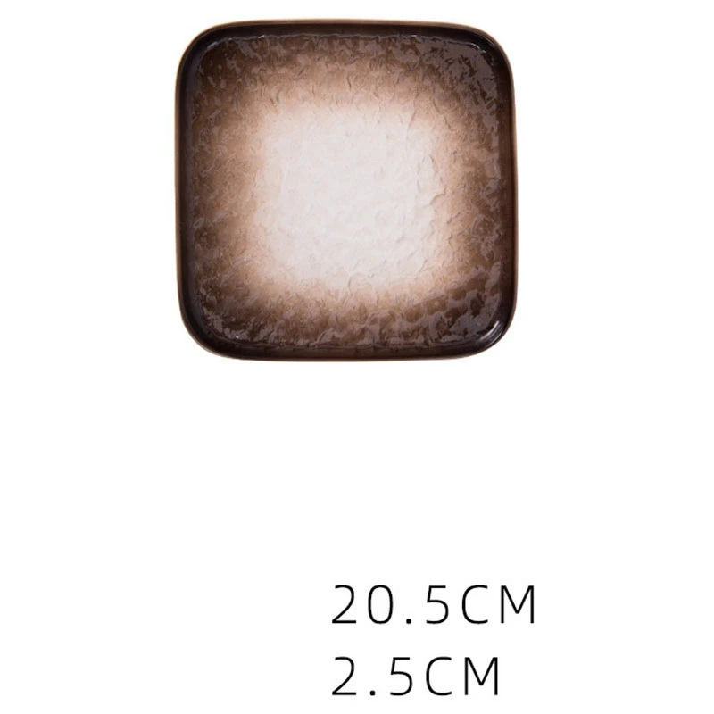 Фарфоровая Квадратная тарелка для десерта и салата с уникальным дизайном