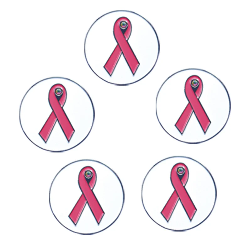 5 ribbon PINMEI Embossied Golf Ball Marks наборы из 5 маркеров для гольфа Подарки для гольфа для леди / детей, подходящие для любых магнитных зажимов для шляп для гольфа - Цвет: 5 ribbon