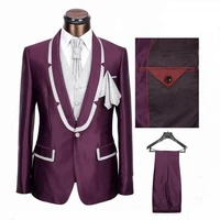 prom dresses custom made mens wedding suit slim fit men tuxedo suit for wedding prom groom 3 pieces suit jacketpantsvest