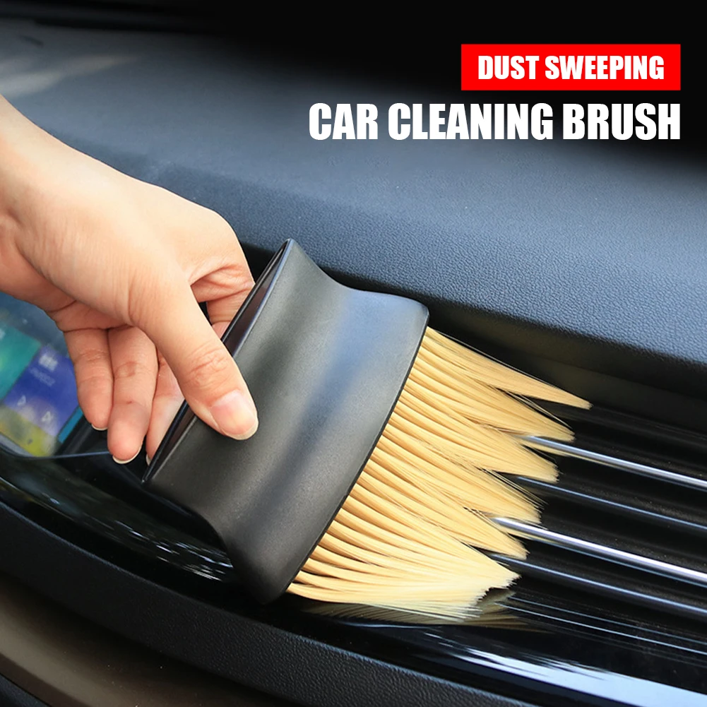 Car Air Conditioner Vent Brush Air Outlet Cleaning Brush Car Detailing Brush Dust Cleaner Soft Brush Keyboard Cleaning Tool