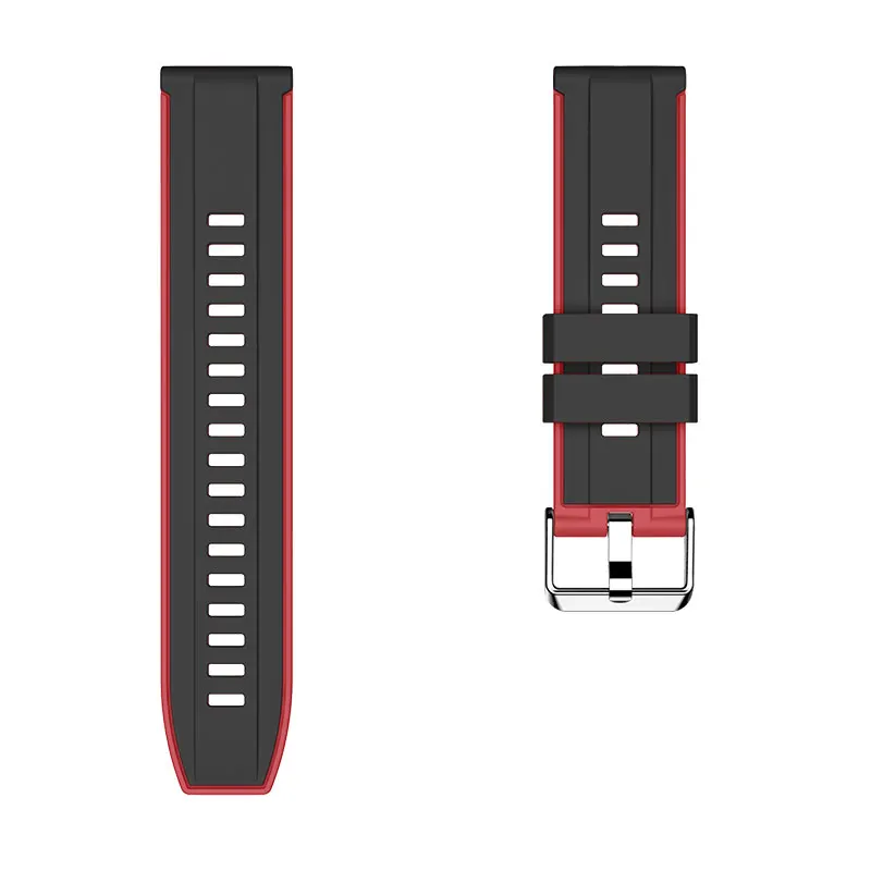 22MM Double Color Strap For Ticwatch GTX Smart Watch Band Silicone Sport Wrist Bracelets Pro 2020/2019/E2/S2 Correa | Электроника
