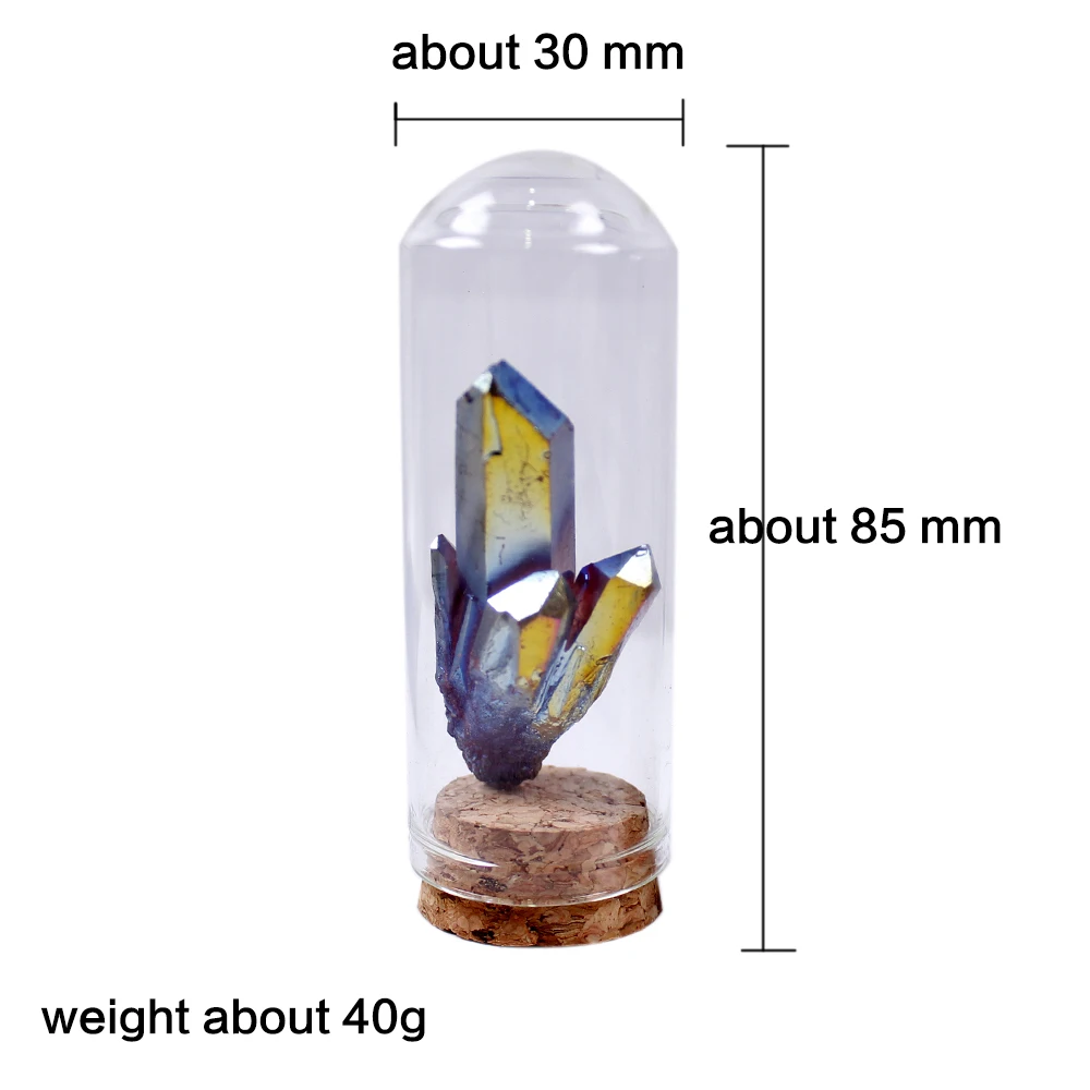 Runyangshi радуги с гальваническим покрытием 1 шт. кластер натуральные кристаллы