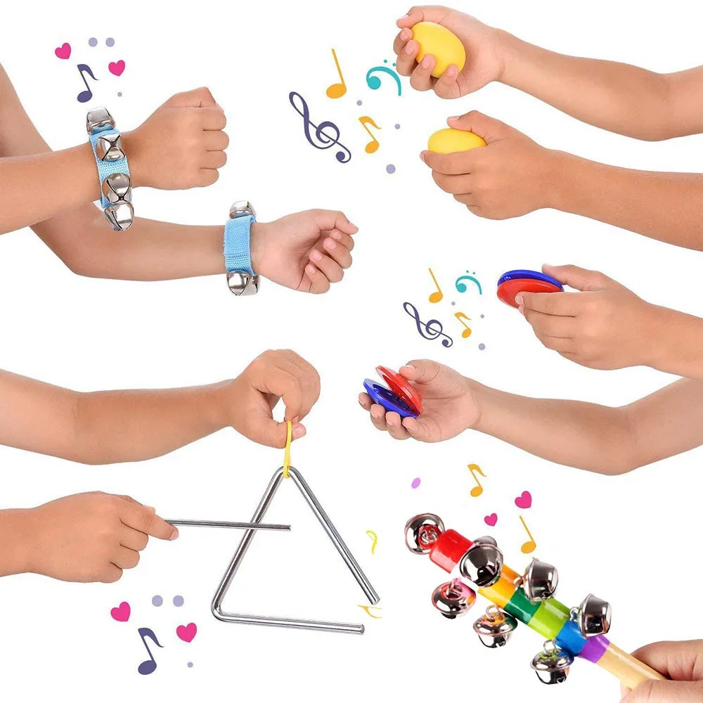 12 шт. в комплекте Костюм музыкальные инструменты набор ударный инструмент