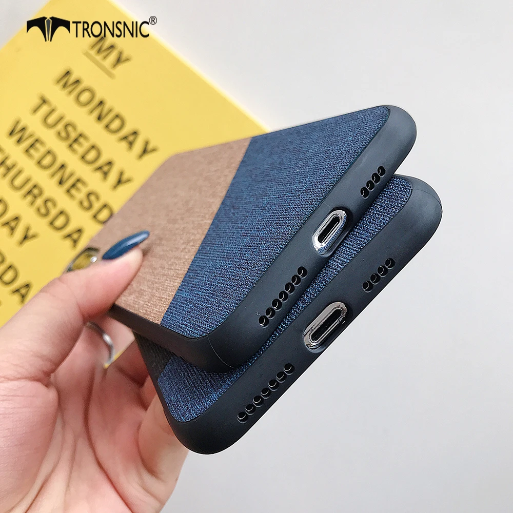 Тканевый чехол для Samsung Note 10 Plus мягкий синий черный роскошные силиконовые чехлы S7