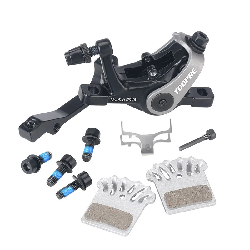 Велосипед MTB TOOPRE с двойным приводом и дисковыми тормозами F160/R140 F180/R160, алюминиевый сплав, электрический велосипед билатеральный поршневой суппорт.