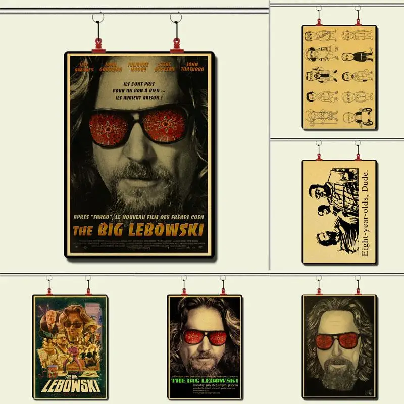

The Big Lebowski Jeff Bridges John Goodman Vintage Paper Poster Wall Painting Home Decoration 42X30 CM 30X21 CM