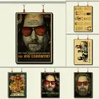 Большой Lebowski Джефф Бриджес Джон Гудман винтажный бумажный постер настенная живопись украшение для дома 42x30 см 30x21 см
