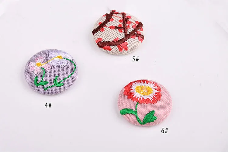 Diy корейские украшения Аксессуары Ретро Этническая ручная вышивка круглая