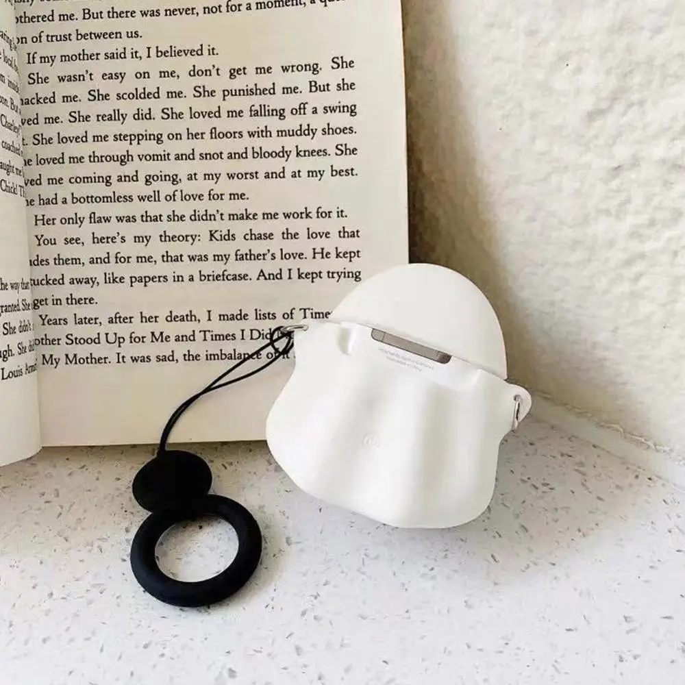 

Stylish Cute 3D Ghost Silicone Earphone Case For Android Protect Pattern AirPods Skull Cover 1/2 Case Cover F2O3