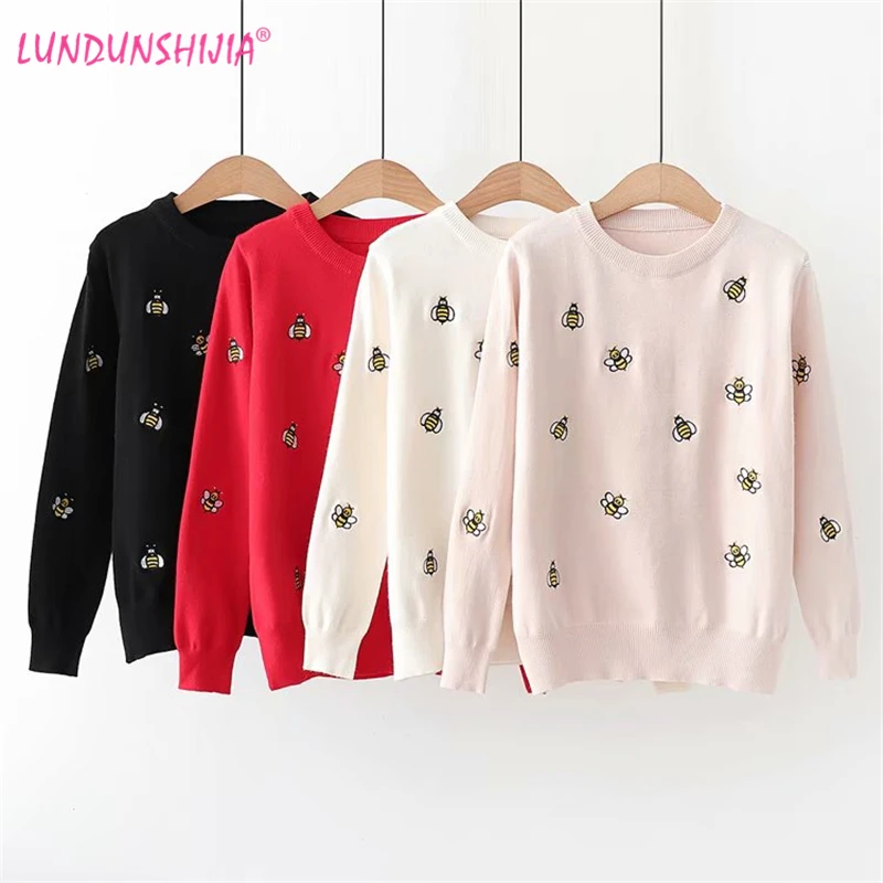 LUNDUNSHIJIA Новое поступление 2019 года весенне-осенний Модный женский свитер