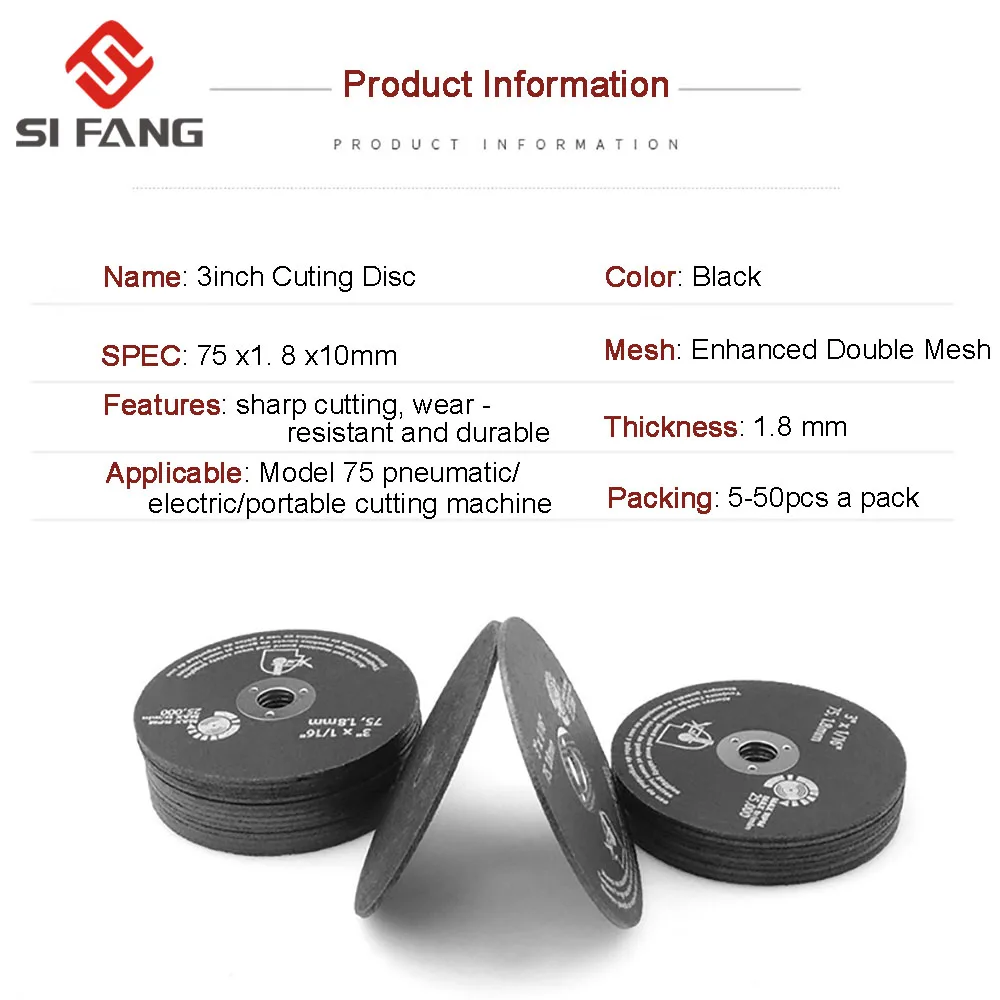 5 50 шт. 75 мм отрезные колеса полимерные волокна режущие диски шлифовальные круги