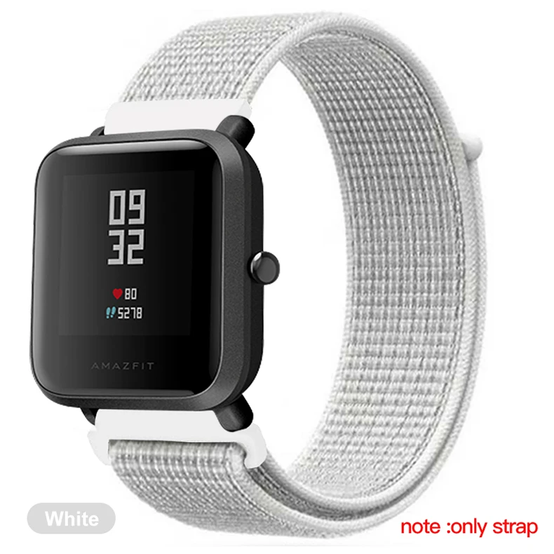 BAPICK 20/22 мм нейлон Спортивный ремешок для Xiaomi Amazfit Bip Gts Gtr Ремешок Браслет Для Xiaomi Huami Amazfit темп Stratos Gtr 42 47 мм ремешок